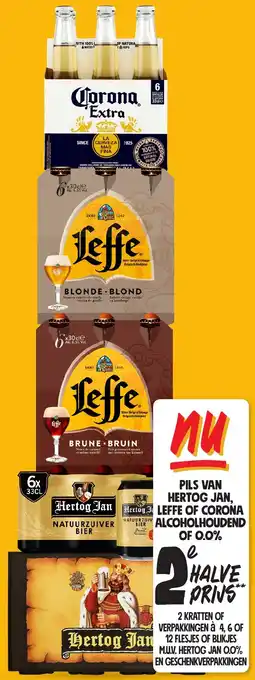 Jumbo Pils van Hertog jan,Leffe of Corona alcoholhoudend of 0.0% aanbieding