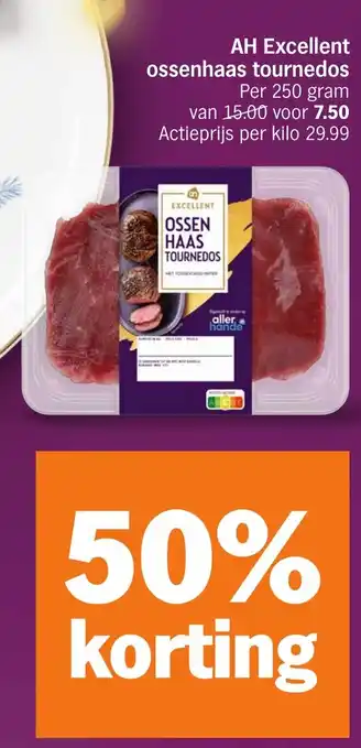 Albert Heijn AH Excellent ossenhaas tournedos aanbieding