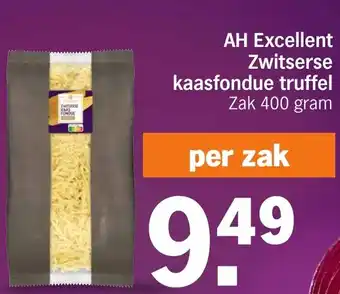 Albert Heijn AH Excellent Zwitserse kaasfondue truffel aanbieding