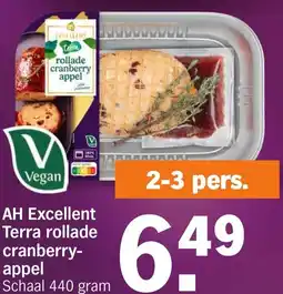 Albert Heijn AH Excellent Terra rollade cranberry appel aanbieding