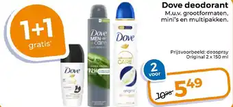 Trekpleister Dove deodorant aanbieding