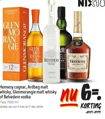 Jumbo Hennesy cognac, Ardbeg malt aanbieding