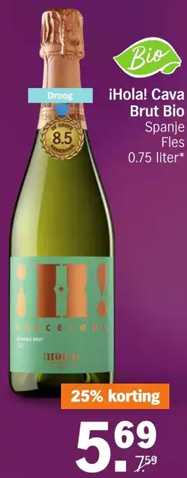 Albert Heijn ¡Hola! Cava Brut Bio aanbieding
