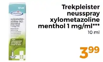 Trekpleister Trekpleister neusspray xylometazoline menthol 1 mg / ml aanbieding