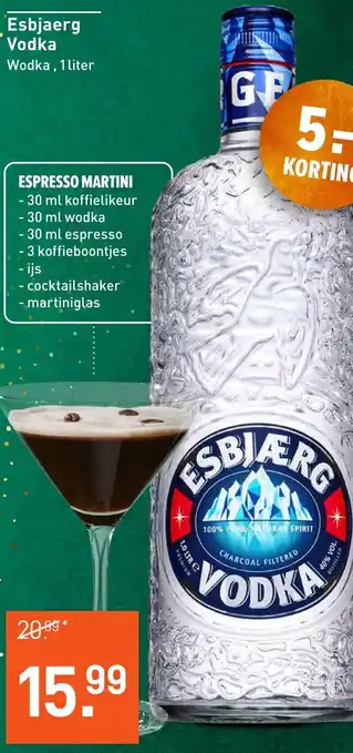 Albert Heijn Esbjaerg Vodka aanbieding