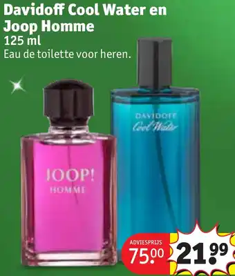 Kruidvat Davidoff Cool Water en Joop Homme aanbieding