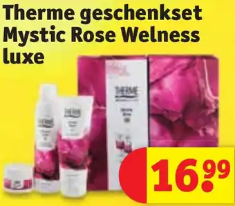 Kruidvat Therme geschenkset Mystic Rose Welness luxe aanbieding