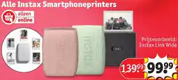 Kruidvat Alle Instax Smartphoneprinters aanbieding