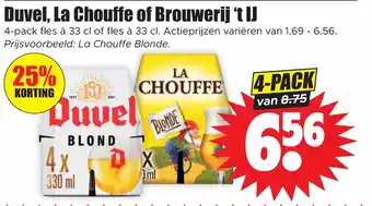 Dirk Duvel, La Chouffe of Brouwerij 't IJ aanbieding