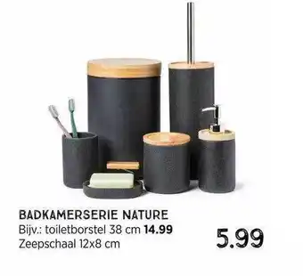 Xenos Badkamerserie Nature : Toiletborstel 38 Cm Of Zeepschaal 12x8 Cm aanbieding