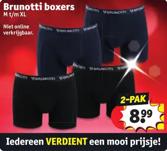 Kruidvat Brunotti boxers aanbieding