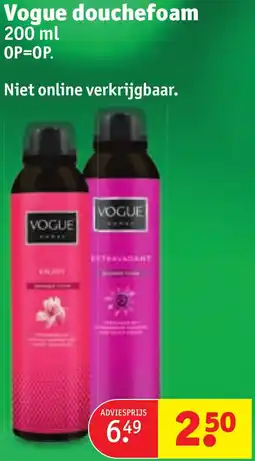 Kruidvat Vogue douchefoam aanbieding