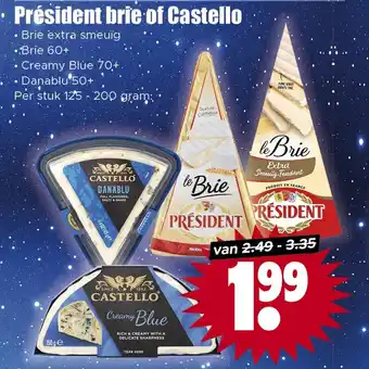 Dirk Président brie of Castello aanbieding