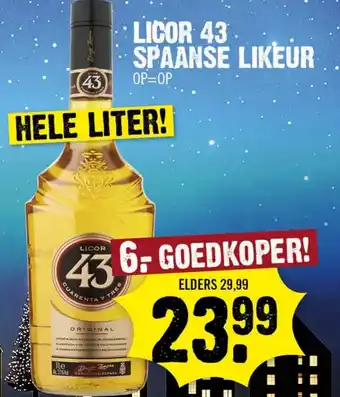 Dirk Licor 43 spaanse likeur aanbieding