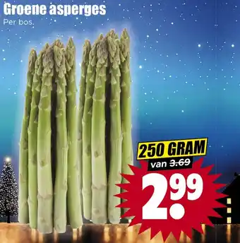 Dirk Groene asperges aanbieding