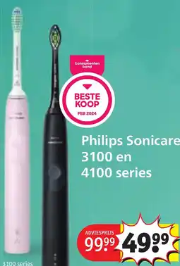 Kruidvat Philips Sonicare 3100 series en 4100 series aanbieding