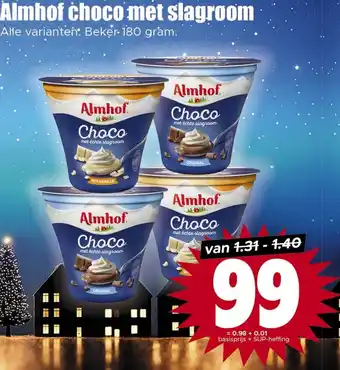 Dirk Almhof choco met slagroom aanbieding