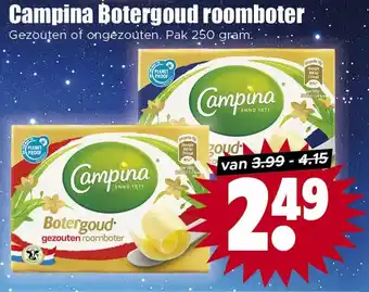 Dirk Campina Botergoud roomboter aanbieding