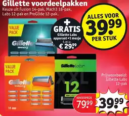 Kruidvat Gillette voordeelpakken aanbieding