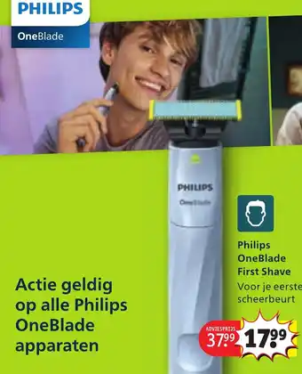 Kruidvat Philips OneBlade First Shave aanbieding