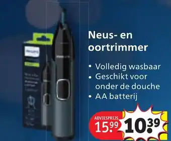 Kruidvat Neus en oortrimmer aanbieding