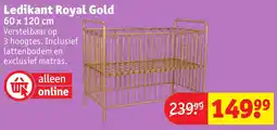 Kruidvat Ledikant Royal Gold aanbieding