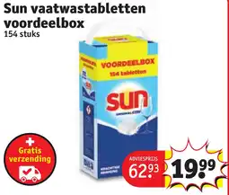 Kruidvat Sun vaatwastabletten voordeelbox aanbieding