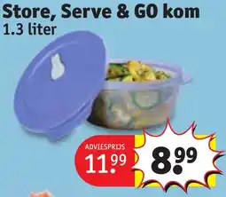 Kruidvat Store, Serve & GO kom aanbieding