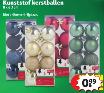 Kruidvat Kunststof kerstballen aanbieding