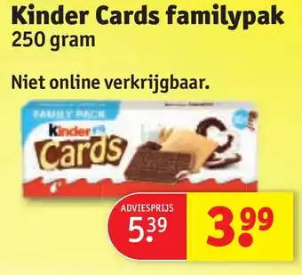 Kruidvat Kinder Cards familypak aanbieding