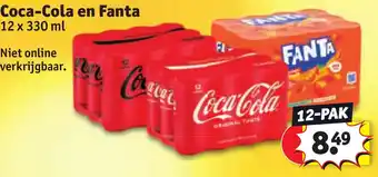 Kruidvat Coca-Cola en Fanta aanbieding