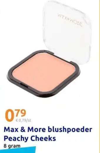 Action Max & More blushpoeder Peachy Cheeks aanbieding