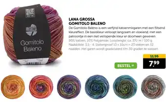 Boekenvoordeel LANA GROSSA GOMITOLO BALENO aanbieding