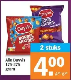 Albert Heijn Alle Duyvis 175-275 gram aanbieding