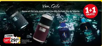 Kruidvat Van Gils Keuze uit het hele assortiment Van Gils Parfums Eau de Toilette. aanbieding