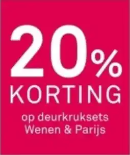 Karwei Op deurkruksets Wenen & Parijs aanbieding