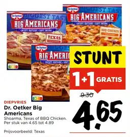 Vomar Voordeelmarkt Dr. Oetker Big Americans aanbieding