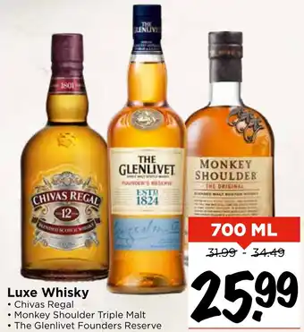 Vomar Voordeelmarkt Luxe Whisky aanbieding