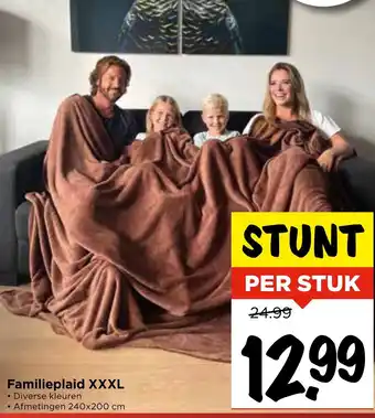 Vomar Voordeelmarkt Familieplaid XXXL aanbieding