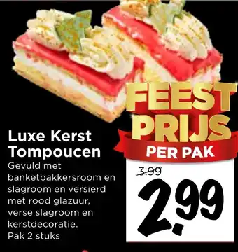 Vomar Voordeelmarkt Luxe Kerst Tompoucen aanbieding