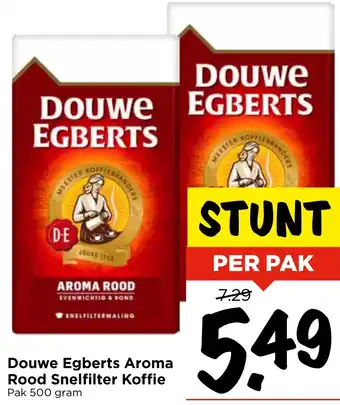 Vomar Voordeelmarkt Douwe Egberts Aroma Rood Snelfilter Koffie aanbieding