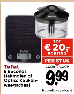 Vomar Voordeelmarkt 5 Seconds Hakmolen of Optiss Keuken weegschaal aanbieding