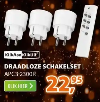 Expert DRAADLOZE SCHAKELSET aanbieding