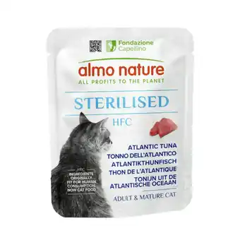 Zooplus Voordeelpakket: 24x 50g Almo Nature HFC Sterilisede Atlantische tonijn natvoer voor katten aanbieding