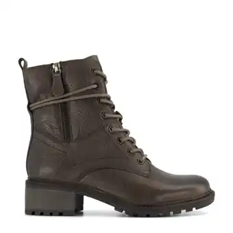 Wehkamp Medicus leren veterboots kaki aanbieding