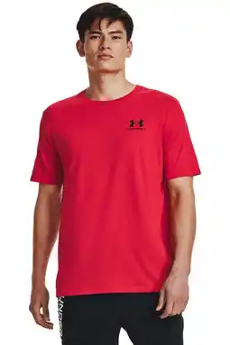 Wehkamp Under Armour sportshirt Sportstyle LC rood/zwart aanbieding