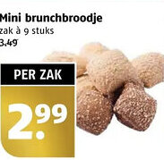 Poiesz Mini brunchbroodje aanbieding