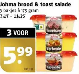 Poiesz Johma brood & toast salade aanbieding