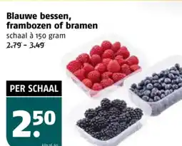 Poiesz Blauwe bessen, frambozen of bramen aanbieding