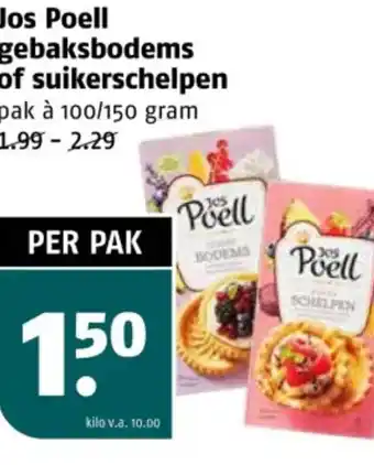 Poiesz Jos Poell gebaksbodems of suikerschelpen aanbieding